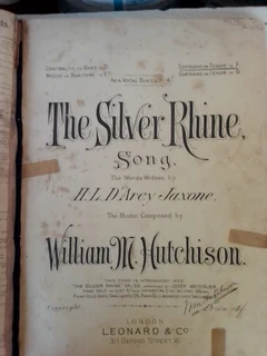 SONGS - H.Gothan - 1908 to 1919 - Music Sheets - Bound into a Book