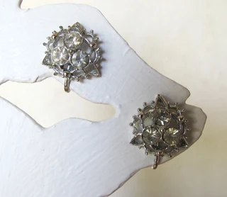Vintage Clip On Fashion Earrings