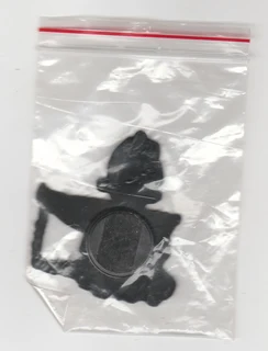 Vintage Metal Fridge Magnet - I LOVE BEADS