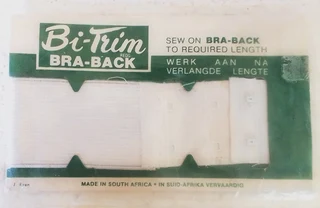 Vintage - Bi-Trim White Bra Back Repairs 2 Hook and Eye Fastener Set