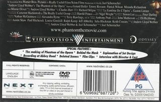 Phantom of the Opera - 2 x DVD&#39;s