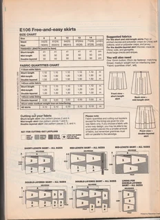 Flirty Skirts - ESSENTIALS Sewing Patterns - Fits Sizes 6 to 14 - Crafts