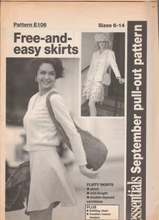 Flirty Skirts - Essentials Sewing Patterns - Fits Sizes 6 To 14 - Crafts