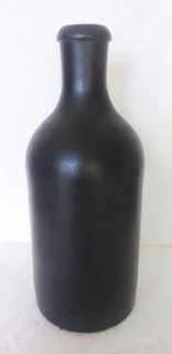 Vintage - 1960's German M.K.M. 0.5L Black Heavy Stoneware Bottle