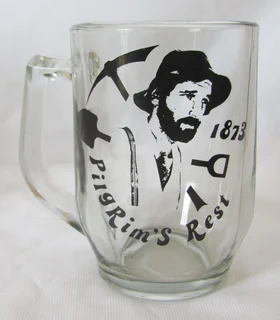 Vintage Pilgrims Rest Glass Medium Size Beer Mug