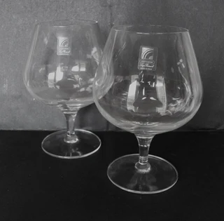 2 x Light &amp; Music - Luigi Bormioli Extra Large Brandy Balloon Glasses / Cognac - Made in Italy