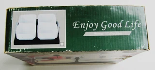 Vintage - HOME COLLECTION - 4 Serving Dishes with Wood Tray and Forks