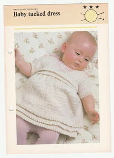 Baby Tucked Dress - Knitting Pattern - Crafts