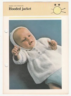 Baby Hooded Jacket - Knitting Pattern - Crafts