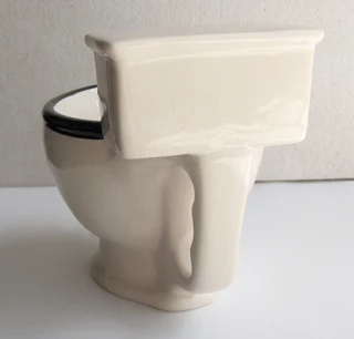 Vintage - Large Ceramic Toilet Coffee Mug / Ornament