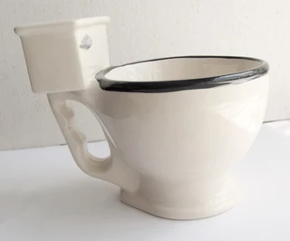 Vintage - Large Ceramic Toilet Coffee Mug / Ornament