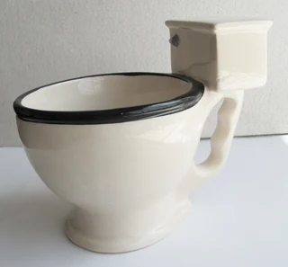 Vintage - Large Ceramic Toilet Coffee Mug / Ornament