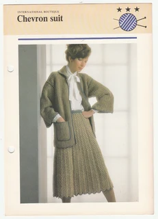Woman's Chevron Suit - Knitting Pattern - Crafts