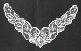 Vintage White Embroidered Lace Motif - Sewing Accessories - Crafts