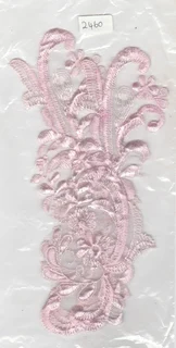 Vintage Set of Pink Embroidered Motifs - Sewing Accessories - Crafts