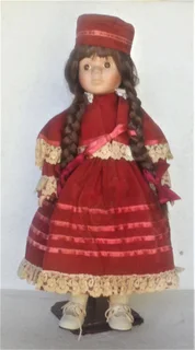 Vintage - The Classique Collection LAU 3190 Porcelain Doll with Stand