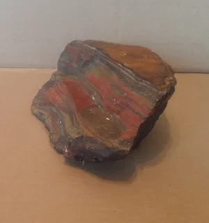 Jasper Red Striped Gemstone - Rough Rock