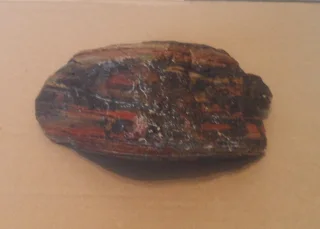 Jasper Red Striped Gemstone - Rough Rock
