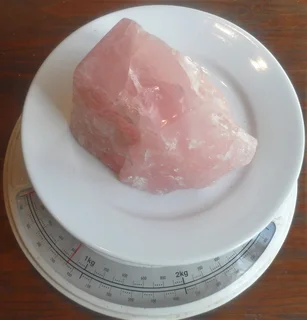 Rose Quartz Crystal Gemstone - Rough Rock