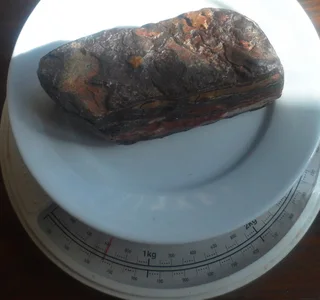 Striped Jasper Gemstone - Rough Rock