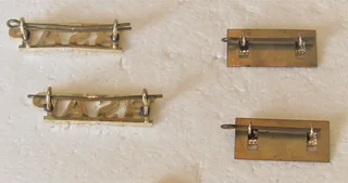 1975 Rhodesian BSAP Shoulder Badges with Epaulette Bars