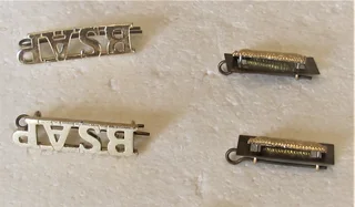 1975 Rhodesian BSAP Shoulder Badges with Epaulette Bars