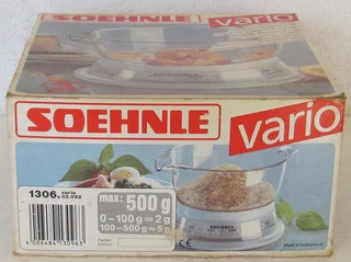Vintage - SOEHNLE VARIO Baking and Dietetic Scale 0 - 500g made in Swizterland