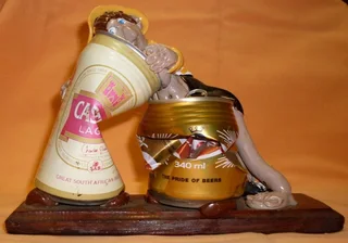 Handmade  - Vintage 1990 Rugby Free State Supporters Bar Ornament.