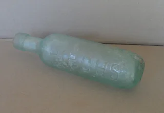 1880's - Birch's Belfast Aqua Round Bottom Soda Bottle