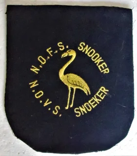 1980's - N.O.F.S. Snooker / N.O.V.S. Snoeker Embroidered Pocket Badge for a Jacket or Blazer