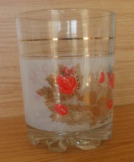 Vintage - Mid Century 1950's /1960's  DeValBot Italy  Gilt Glass Ice Bucket