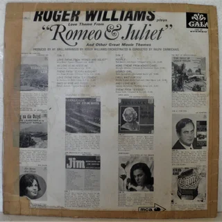 Roger Williams Plays Romeo and Juliet and other Great Movie Themes - Vinyl LP