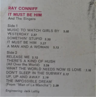 Ray Conniff - It Must Be Him - Vinyl LP - 1968