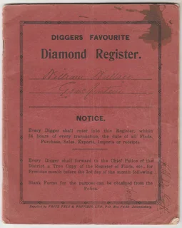 Digger's Favourite Diamond Register 1928/29