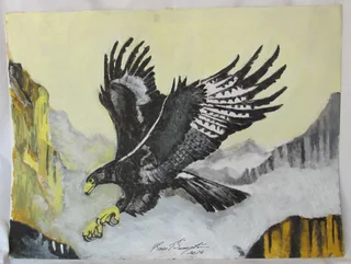 Black Eagle - Acrylic Painting - 2016
