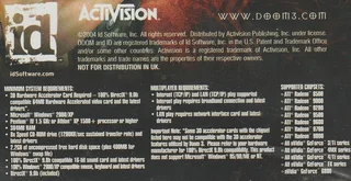 PC CD-ROM - DOOM 3 - Computer Gaming