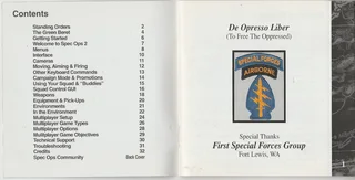 PC CD-ROM - RIPCORD GAMES - SPEC OPS 11 - Green Berets - 1999 Computer Game