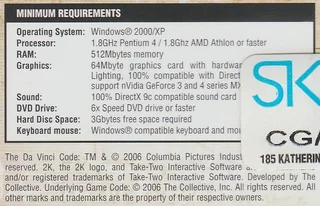 PC DVD-ROM - The DaVinci Code - Computer Gaming
