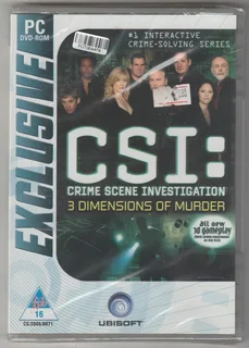 PC DVD-ROM -CSI: Crime Scene Investigation - 3 Dimensions of Murder - Computer Gaming