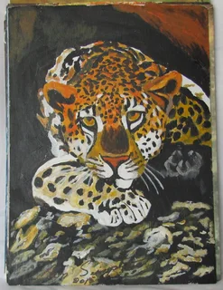 Leopard - Acrylic Painting - 2015