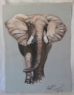 Elephant - Acrylic Painting - 2016