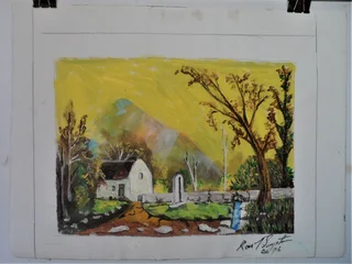 Cape Dutch Farmhouse - Acrylic Painting - 2016