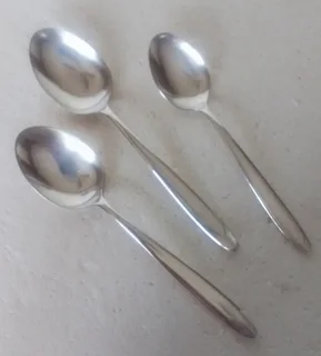 Vintage - 1970's Silver Plated 2 x Desertspoons and 1 Tablespoon
