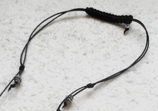 Bohemian Blue Spike Macrame Necklace