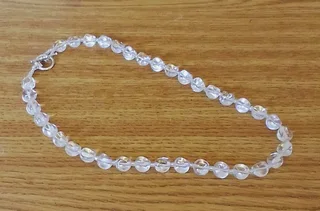 Transparent Glass Bead Necklace