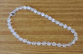 Transparent Glass Bead Necklace