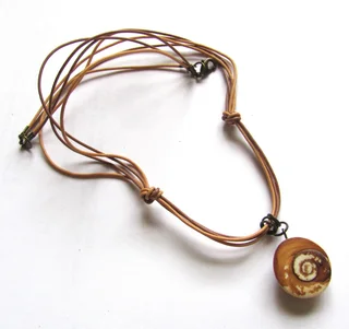 Shiva Eye ( Pacific Cats Eye ) Pendant Necklace