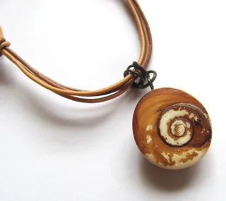 Shiva Eye ( Pacific Cats Eye ) Pendant Necklace