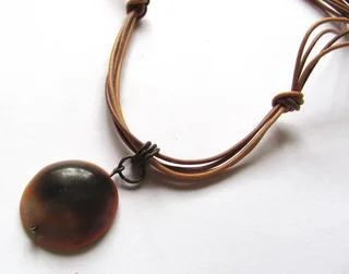 Shiva Eye ( Pacific Cats Eye ) Pendant Necklace