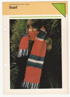 Children's Scarf - Knitting Pattern - Crafts